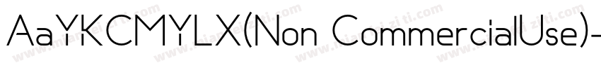AaYKCMYLX(Non CommercialUse)字体转换